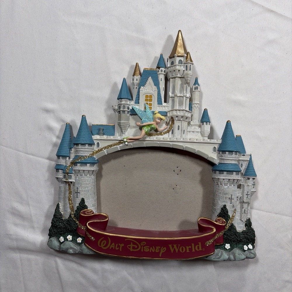 Disney World Castle Tinker Bell Picture Frame Photo Frame Decor